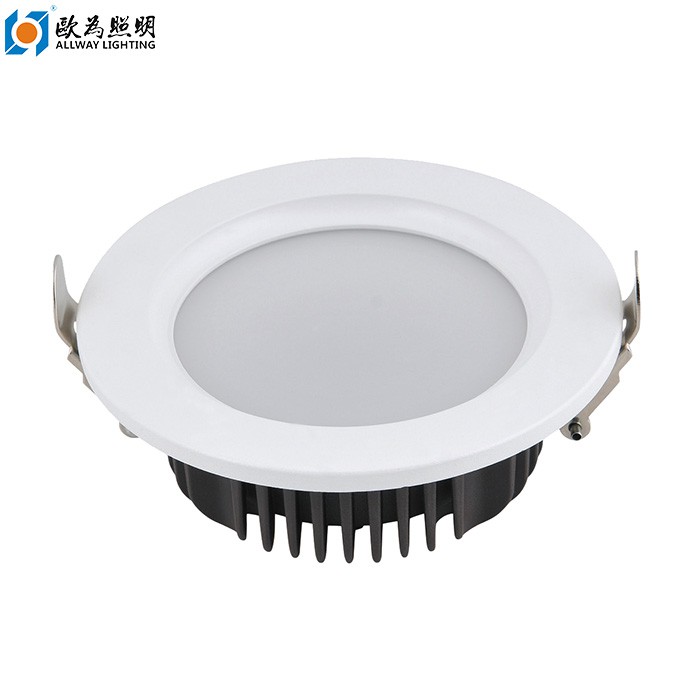 9W Downlights negre