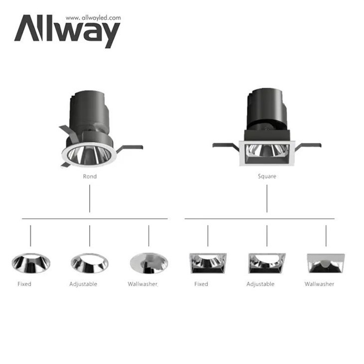 Hot Sales Round Square Recessed COB Spot Light