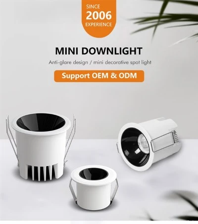 Mini Downlight LED Integral 2W 3W 5W 8W 12W Blanc Negre